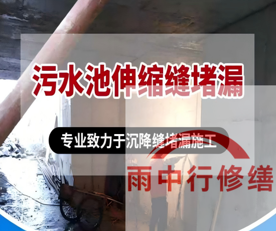 松江某污水处理厂钢筋混凝土池堵漏案例